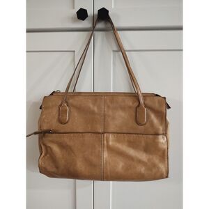 Hobo The Original Vintage Friar Tan Leather Satchel Shoulder Bag